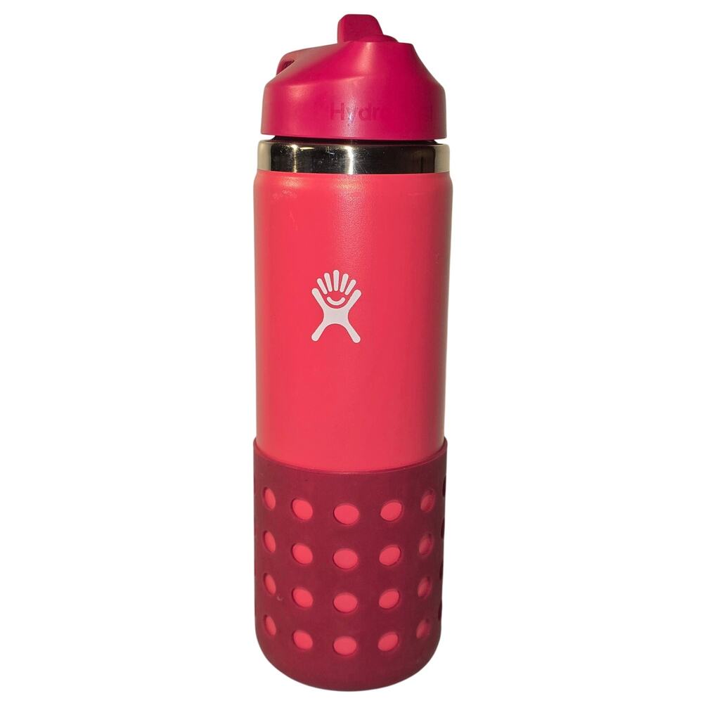 Hydro Flask Water Bottle Straw Lid Boot Pink Insulated NEW